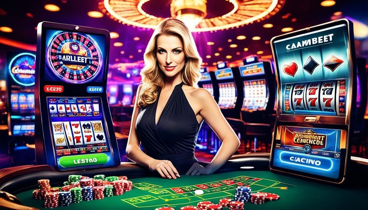 Pengguna berinteraksi dengan dealer live casino langsung via video streaming latar88